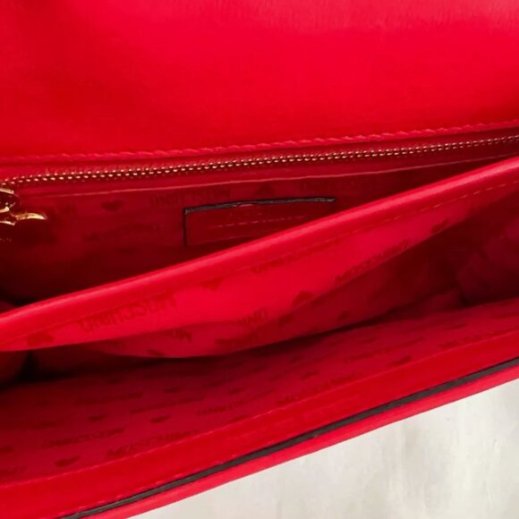 SOLD! AW14 MOSCHINO McDonald’s '20 Billion Served' Quilted Red Shoulder Bag - Picture 12 of 14